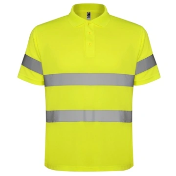 Tricou polo tehnic cu mânecă scurtă de vizibilitate ridicată - Img 2