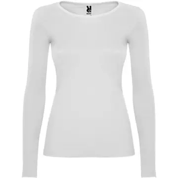 Tricou semi cambrat dama, cu mânecă lungă și guler cu garnitură fină - Img 2