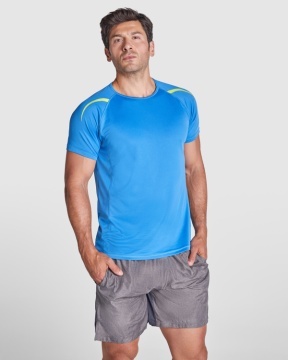 Tricou tehnic din tricot simplu, cu mâneci scurte raglan