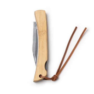 Briceag din oțel inoxidabil cu mâner din bambus natural - Img 1