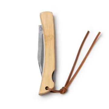 Briceag din oțel inoxidabil cu mâner din bambus natural