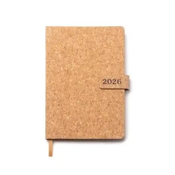 Jurnal format A5 realizat din plută și copertă magnetică