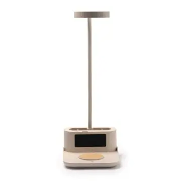 Lampa încărcătoare multifuncțională, din fibră de grâu și bambus