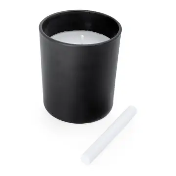 Lumânare parfumată vas rotund din ceramică neagră