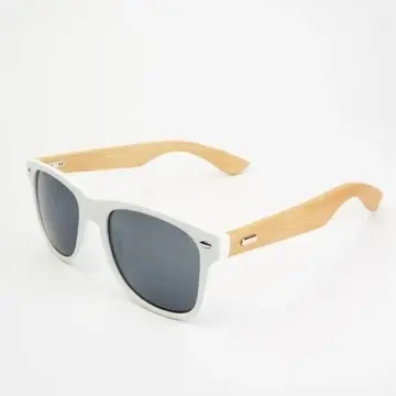 Ochelari de soare cu un design atrăgător, cu rame lucioase și brate din bambus natural - Img 2