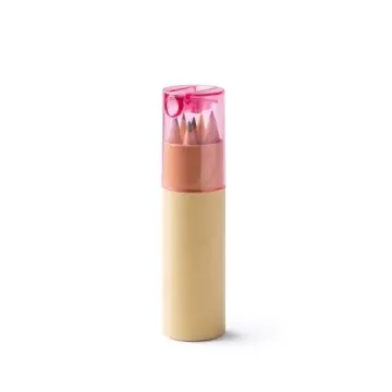 Set de 6 creioane din lemn într-o cutie de carton reciclat cu capac transparent - Img 3
