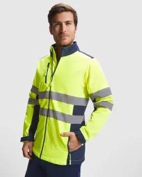 Softshell reflectorizant în două culori, rezistent la apă