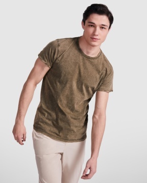 Tricou cu mânecă scurtă cu efect de jeans