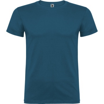 Tricou cu mânecă scurtă şi guler rotund dublu cu elastan, confecționat din material tubular (fără cusături) pentru adulți şi cu cusături pentru copii - Img 17