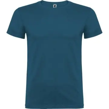 Tricou cu mânecă scurtă şi guler rotund dublu cu elastan - Img 17