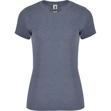 Tricou dama cu mânecă scurtă cambrat, în culori melanj - Img 4