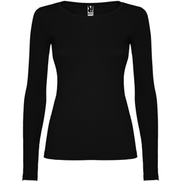 Tricou semi cambrat dama, cu mânecă lungă și guler cu garnitură fină - Img 3