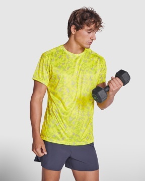 Tricou tehnic cu mânecă scurtă imprimat pe toată suprafața