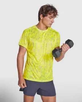 Tricou tehnic cu mânecă scurtă imprimat pe toată suprafața