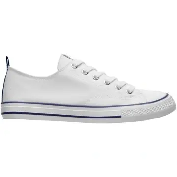 Adidași clasici din pânză, cu talpă din cauciuc alb decorat cu linii colorate