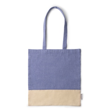 Geantă din bumbac natural reciclat cu design din țesătură și 120 g/mp - Img 1