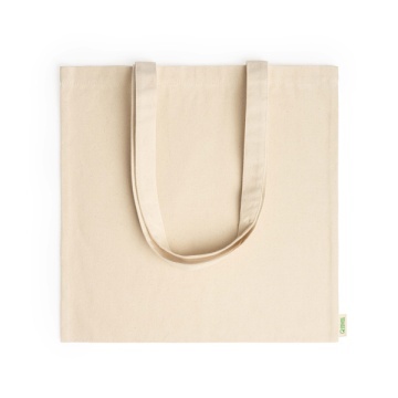 Geantă din bumbac organic 100% de 300 g/m² cu mânere lungi de 70 cm - Img 2