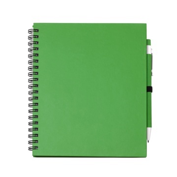 Notebook cu inel spiralat cu foi goale și suport pentru stilou - Img 4