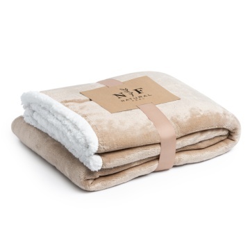 Pătură în stil Sherpa din lână de 380 g/m² - Img 4
