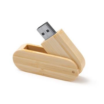 Stick de Memorie USB cu structură principală din bambus natural - Img 2