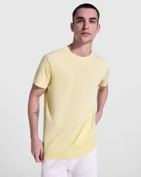Tricou bărbătesc cu aspect acid washed, mânecă scurtă din 100% bumbac