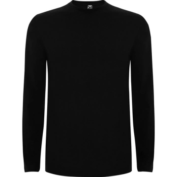 Tricou cu mânecă lungă, material tubular și gât rotund cu 4 straturi - Img 3