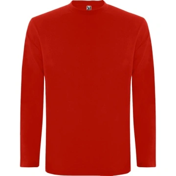 Tricou cu mânecă lungă, material tubular și gât rotund cu 4 straturi - Img 18