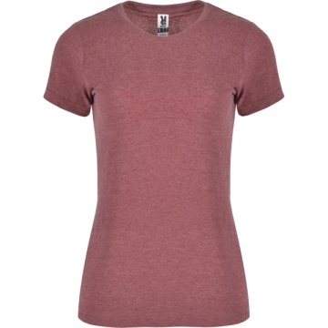Tricou dama cu mânecă scurtă cambrat, în culori melanj - Img 5
