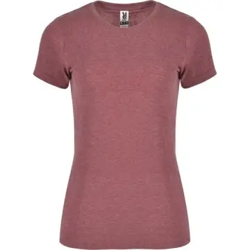 Tricou dama cu mânecă scurtă cambrat, în culori melanj - Img 5