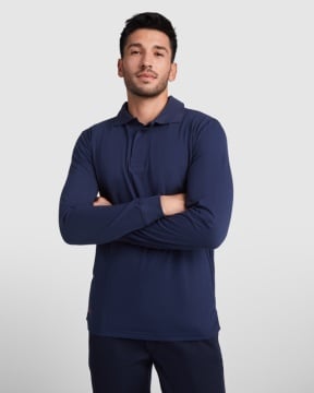 Tricou polo cu mânecă lungă din material ignifugat