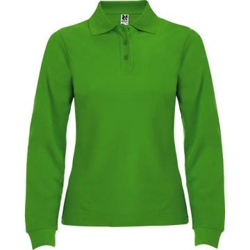 Tricou polo cu mânecă lungă, guler și manșete canelate 1x1 cu elastan și fantă cu 3 nasturi - Img 12