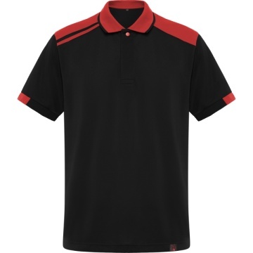 Tricou polo cu mânecă scurtă în combinație de culori - Img 2