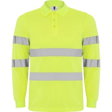 Tricou polo tehnic reflectorizant cu mânecă lungă - Img 2