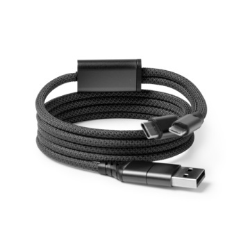 Cablu adaptor magnetic cu USB, tip C și intrare și ieșire luminoase - Img 1