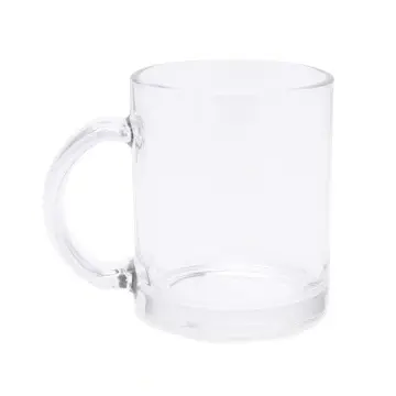 Cană din sticlă cu o capacitate de 340 ml, specială pentru sublimare