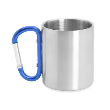 Cană metalică cu pereți dubli cu mâner cu cârlig de siguranță - Img 2