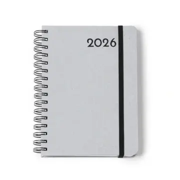 Carnet A5 cu inele, cu coperți din piele reciclată - Img 2
