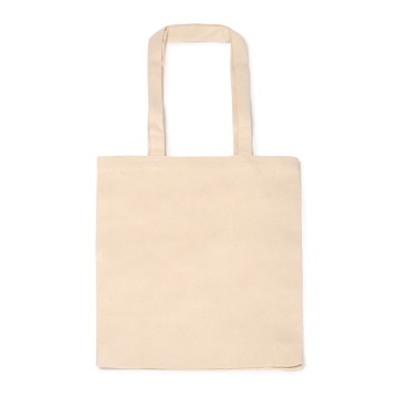 Geantă din bumbac organic 100% de 220 g/m² cu îmbinare la bază și pe lateral, cu finisaj natural