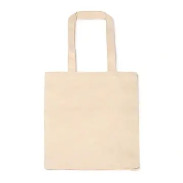 Geantă din bumbac organic 100% de 220 g/m² cu îmbinare la bază și pe lateral, cu finisaj natural