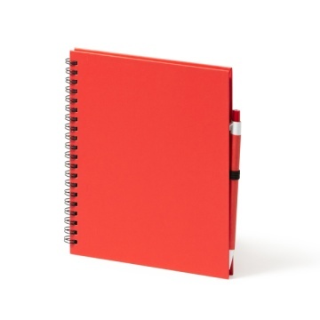 Notebook cu inel spiralat cu foi goale și suport pentru stilou - Img 8