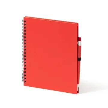 Notebook cu inel spiralat cu foi goale și suport pentru stilou - Img 8