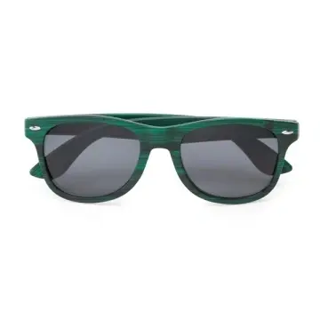Ochelari de soare clasici, protecție UV 400, ramă efect lemn - Img 3