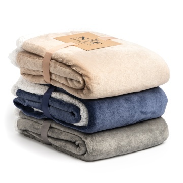 Pătură în stil Sherpa din lână de 380 g/m² - Img 1