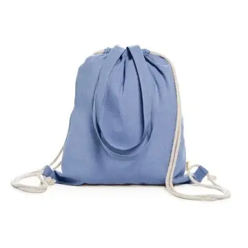 Sacoșă rucsac cu cordoane din bumbac 100% reciclat de 140 g/m² - Img 5