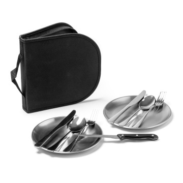 Set de tacâmuri și farfurii din oțel inoxidabil camping - Img 4