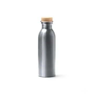 Sticlă din oțel inoxidabil 304 reciclat, cu finisaj mat și capac din bambus - Img 3