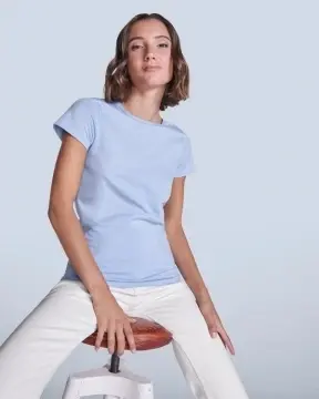 Tricou cambrat cu mânecă scurtă pentru femei din bumbac ecologic certificat OCS