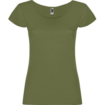Tricou cu mânecă scurtă, decolteu rotund și pronunțat, cu garnitură lată și răsucită - Img 6