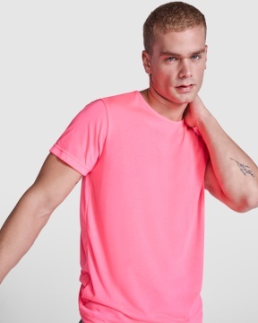 Tricou cu mânecă scurtă în culori fluorescente - Img 1