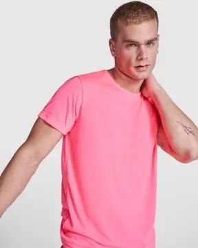 Tricou cu mânecă scurtă în culori fluorescente